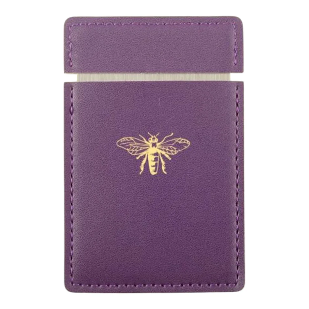 Green Cosmetic Mirror with Bee Imprint